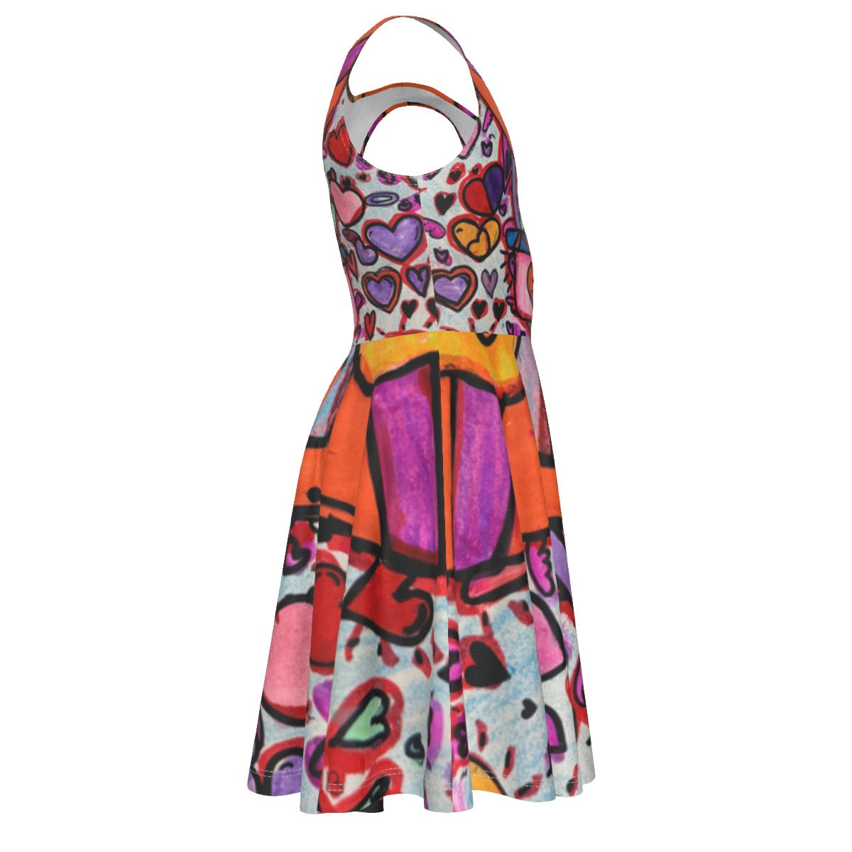 Mini Designer Skater Dress Create with your Art