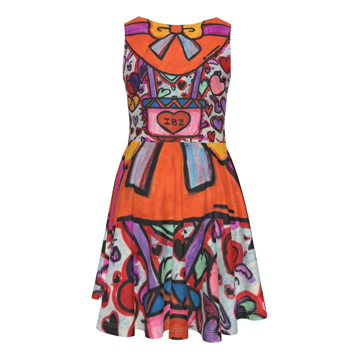 Mini Designer Skater Dress Create with your Art