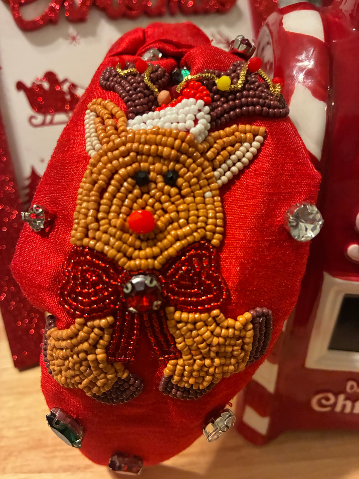 Rudolph's Red Bow Headband